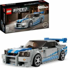 Lego speed champions 76917 2 fast 2 furious nissan skyline gt-r (r34) macchina giocattolo da collezione 2023, giochi per bambini> Costruzioni Per Adulti|Mattoncini