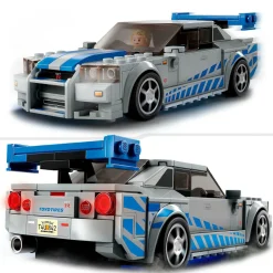 Lego speed champions 76917 2 fast 2 furious nissan skyline gt-r (r34) macchina giocattolo da collezione 2023, giochi per bambini><noscript><img width=