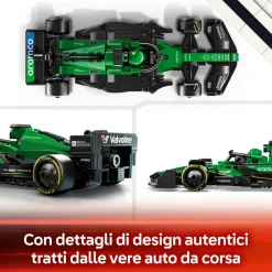 LEGO SPEED CHAMPIONS 77245 auto da corsa aston martin aramco f1 amr24 macchina giocattolo da collezione con pilota, bambini10+> Mattoncini