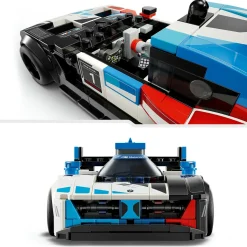 Lego speed champions 76922 auto da corsa bmw m4 gt3 e bmw m hybrid v8, 2 modellini di macchine giocattolo per bambini 9+ anni><noscript><img width=
