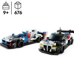 Lego speed champions 76922 auto da corsa bmw m4 gt3 e bmw m hybrid v8, 2 modellini di macchine giocattolo per bambini 9+ anni><noscript><img width=