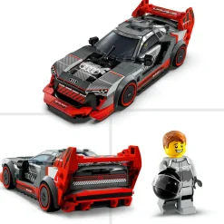 Lego speed champions 76921 auto da corsa audi s1 e-tron quattro, modellino da costruire di macchina giocattolo per bambini 9+><noscript><img width=