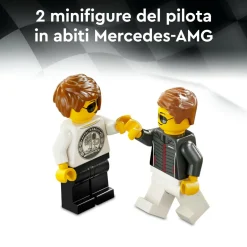 Lego speed champions 76924 mercedes-amg g 63 e mercedes-amg sl 63, 2 macchine giocattolo da costruire, auto per bambini 10+> Mattoncini