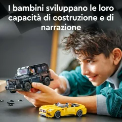 Lego speed champions 76924 mercedes-amg g 63 e mercedes-amg sl 63, 2 macchine giocattolo da costruire, auto per bambini 10+><noscript><img width=