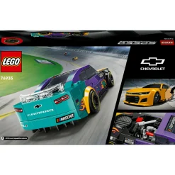 Lego speed champions 76935 nascar next gen chevrolet camaro zl1, modello di auto da costruire, macchina giocattolo bambini 9+><noscript><img width=