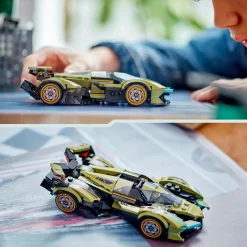 Lego speed champions 76923 super car lamborghini lambo v12 vision gt, macchina giocattolo da collezione per bambini 10+ anni><noscript><img width=
