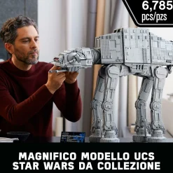 Lego star wars 75313 at-at, modello costruibile walker guerre stellari ucs, set per adulti da collezione con luke skywalker> Costruzioni Per Adulti|Mattoncini