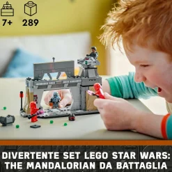 Lego star wars 75386 battaglia tra paz vizsla e moff gideon, giochi d’avventura per bambini 7+ da collezione con 4 minifigure><noscript><img width=