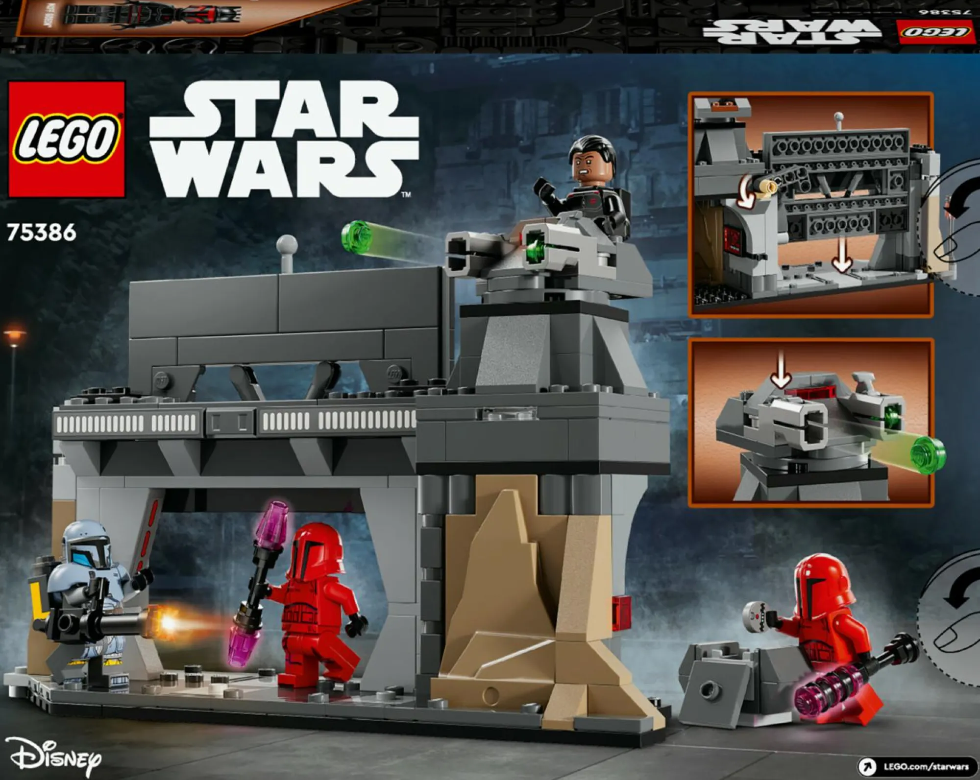 Lego star wars 75386 battaglia tra paz vizsla e moff gideon, giochi d’avventura per bambini 7+ da collezione con 4 minifigure> Mattoncini