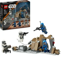 Lego star wars 75373 battle pack agguato su mandalore, gioco d’avventura per bambini 6+ con 4 personaggi con armi e jetpack> Mattoncini