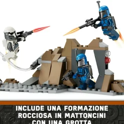 Lego star wars 75373 battle pack agguato su mandalore, gioco d’avventura per bambini 6+ con 4 personaggi con armi e jetpack><noscript><img width=