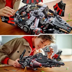 Lego star wars 75389 dark falcon, astronave giocattolo da costruire, versione oscura del millennium falcon, giochi bambini 10+><noscript><img width=