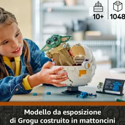 LEGO® Star Wars™ Lego star wars 75403 grogu e carrozzina con rana sorgan e minifigure di grogu da collezione, giocattolo per bambini 10+> Mattoncini