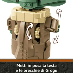 LEGO® Star Wars™ Lego star wars 75403 grogu e carrozzina con rana sorgan e minifigure di grogu da collezione, giocattolo per bambini 10+><noscript><img width=