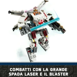 Lego star wars 75390 mech x-wing di luke skywalker, veicolo robot giocattolo, giochi bambini 6+, piccolo regalo da collezione><noscript><img width=
