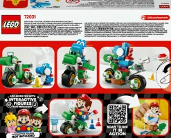 LEGO® Super Mario™ Lego super mario 72031 mario kart : moto yoshi, giocattolo interattivo, giochi per bambini 7+, regalo nintendo da collezione><noscript><img width=