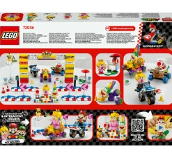 LEGO® Super Mario™ Lego super mario 72036 mario kart: pack baby peach e gran premio, veicoli e pista giocattolo da costruire, giochi bambini 8+><noscript><img width=