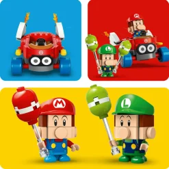 LEGO® Super Mario™ Lego super mario 72034 mario kart : baby mario vs baby luigi, 2 auto da corsa da costruire con personaggi, giochi bambini 8+><noscript><img width=