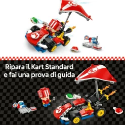 LEGO® Super Mario™ Lego super mario 72032 mario kart : kart standard, macchina giocattolo con toad, giochi per bambini 7+ nintendo da collezione><noscript><img width=
