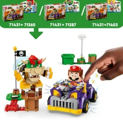 Lego super mario 71431 pack di espansione il bolide di bowser, giochi bambini 8+ anni con personaggio e macchina giocattolo><noscript><img width=