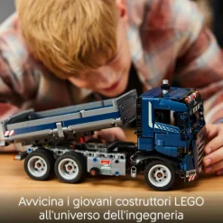 LEGO TECHNIC 42203 autocarro con cassone ribaltabile – camion giocattolo con sterzo e funzioni – modellino per bambini 9+><noscript><img width=