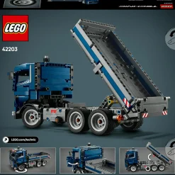 LEGO TECHNIC 42203 autocarro con cassone ribaltabile – camion giocattolo con sterzo e funzioni – modellino per bambini 9+><noscript><img width=