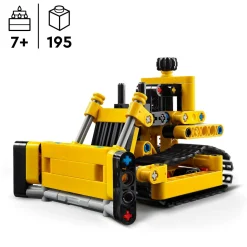 Lego technic 42163 bulldozer da cantiere, giochi per bambini e bambine di 7+ anni, regalo per amanti dei veicoli giocattolo><noscript><img width=