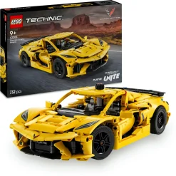 LEGO TECHNIC 42205 chevrolet corvette stingray – modello di auto per bambini 9+ fan delle macchine giocattolo con funzioni> Mattoncini