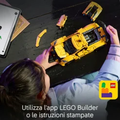 LEGO TECHNIC 42205 chevrolet corvette stingray – modello di auto per bambini 9+ fan delle macchine giocattolo con funzioni> Mattoncini