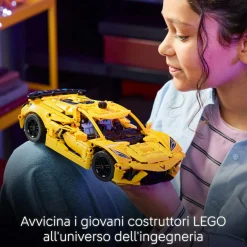 LEGO TECHNIC 42205 chevrolet corvette stingray – modello di auto per bambini 9+ fan delle macchine giocattolo con funzioni><noscript><img width=