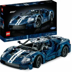 Lego technic 42154 ford gt 2022, kit modellino di auto da costruire per adulti, supercar in scala 1:12, set da collezione> Costruzioni Per Adulti|Mattoncini