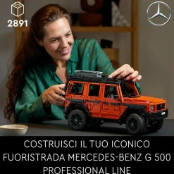 Lego technic 42177 mercedes-benz g 500 professional line, modellino di auto fuoristrada 4x4 da costruire, regalo per adulti> Costruzioni Per Adulti|Mattoncini