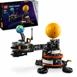Lego technic 42179 pianeta terra e luna in orbita, giochi spaziali per bambini 10+, sistema solare da costruire con rotazione> Costruzioni Per Adulti|Mattoncini