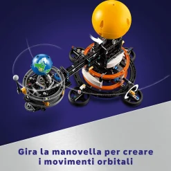 Lego technic 42179 pianeta terra e luna in orbita, giochi spaziali per bambini 10+, sistema solare da costruire con rotazione><noscript><img width=