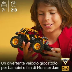 LEGO TECHNIC 42199 pull-back monster jam digatron, monster truck giocattolo da costruire, giochi bambini 7+, regalo fan veicoli> Mattoncini