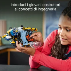 LEGO TECHNIC 42201 sottomarino per esplorazioni abissali, giocattolo con eliche mobili e cabina apribile, giochi bambini 9+><noscript><img width=