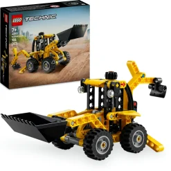 LEGO TECHNIC scavatrice a cucchiaia rovescia, giochi per bambini 7+, veicolo con escavatore posteriore, pala e stabilizzatori> Mattoncini