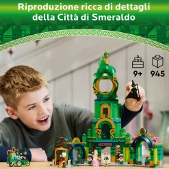 Lego wicked 75684 benvenuti nella città di smeraldo, gioco da collezione per bambini 9+ con torre giocattolo e 5 personaggi><noscript><img width=