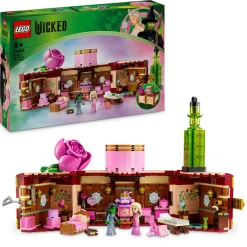 Lego wicked 75683 il dormitorio di glinda ed elphaba, giochi di fantasia bambini 8+, baule apribile con 2 personaggi del film> Mattoncini