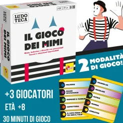 LISCIANI Ludoteca pocket il gioco dei mimi – sfida amici e famiglia con le imitazioni> Marionette E Teatrini|Giochi Di Società Per Bambini