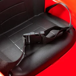 SUN&SPORT Macchina elettrica 6v telecomandata per bambini con luci, suoni realistici e velocità massima di 3 km/h – caricabatteria incluso – rossa><noscript><img width=