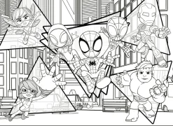 LISCIANI Marvel puzzle df maxi  floor 4 x 48 spidey><noscript><img width=