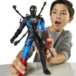 Spiderman Marvel spider-man venomversus action figure liquid shifter 27 cm con accessori, trasformazione simbionte, gioco creativo per bambini 4+> Action Figures