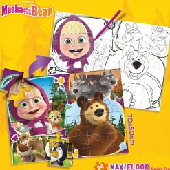 LISCIANI Masha puzzle df maxi floor 24 – puzzle colorato da pavimento per bambini> Puzzle Per Bambini|Vestiti Per Bambole E Fashion Dolls