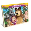 LISCIANI Masha puzzle in legno 24 pezzi – display da 6, perfetto per imparare giocando> Primi Apprendimenti