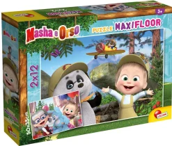 LISCIANI Masha puzzle maxifloor 2 x 12 – giochiamo ancora!> Puzzle Per Bambini
