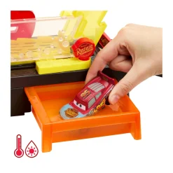 Cars Mattel – autolavaggio corsa cambia colore, playset disney pixar con rampa e vasca><noscript><img width=