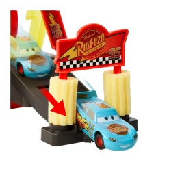 Cars Mattel – autolavaggio corsa cambia colore, playset disney pixar con rampa e vasca><noscript><img width=