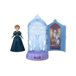 Frozen Mattel disney – castello di ghiaccio, mini playset ispirato al film con bambola e sorpresa rotante incluse><noscript><img width=