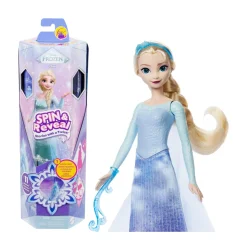 Frozen Mattel disney – elsa spin & reveal, bambola ispirata al film disney con 11 sorprese incluse> Fashion Dolls